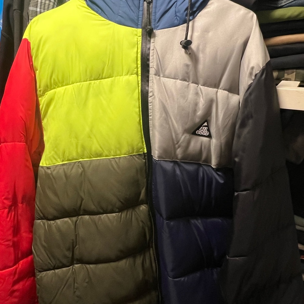 Colorblock Puffer Jacket